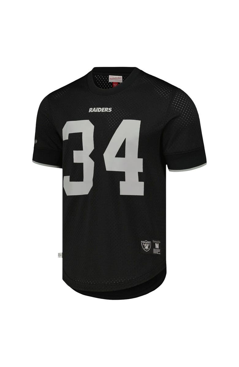 Mitchell & Ness Men's Mitchell & Ness Bo Jackson Black Los Angeles Raiders Gridiron Classics Retired Player Name & Number Mesh Top, Alternate, color, Black