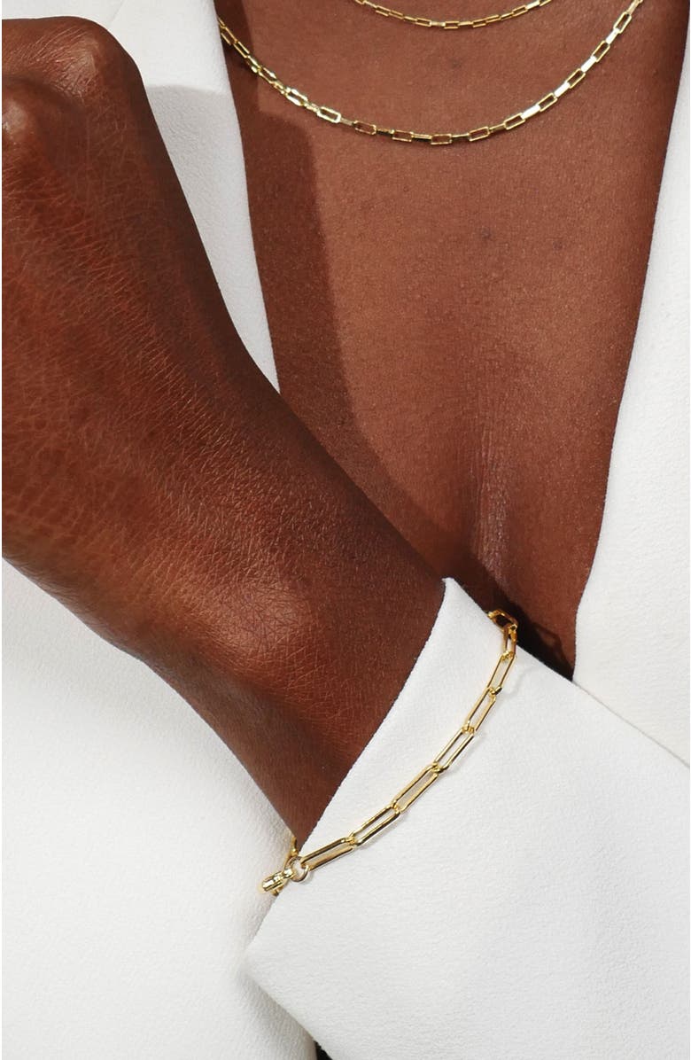 Gwen Beloti Layla Link Gold Bracelet, Alternate, color, Gold