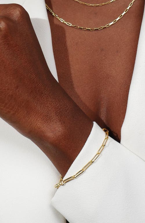 Gwen Beloti Layla Link Gold Bracelet In Gold