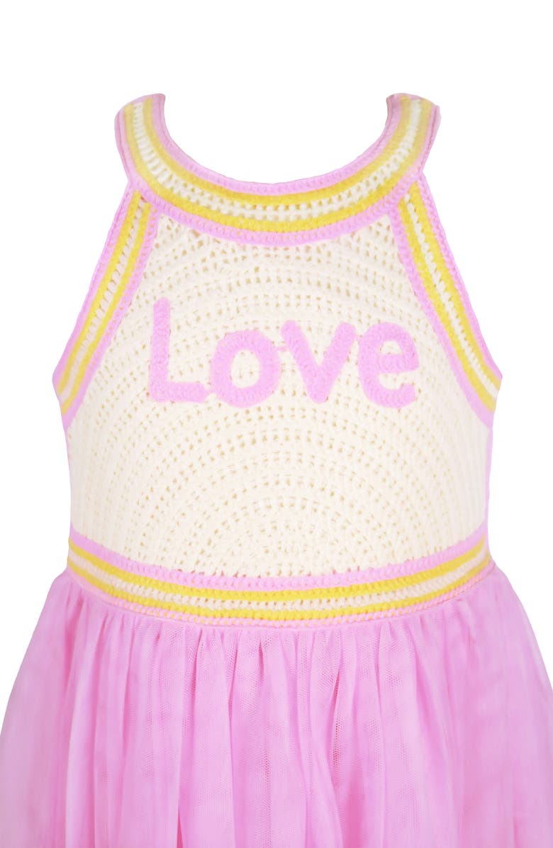 Zunie Kids' Love Open Knit Tutu, Alternate, color,