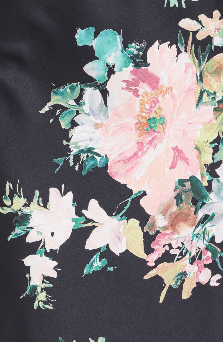 Petal & Pup Anika Maxi Dress, Alternate, color, Black Floral