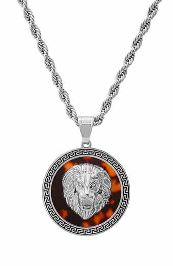 Men's Lion Pendant Necklace