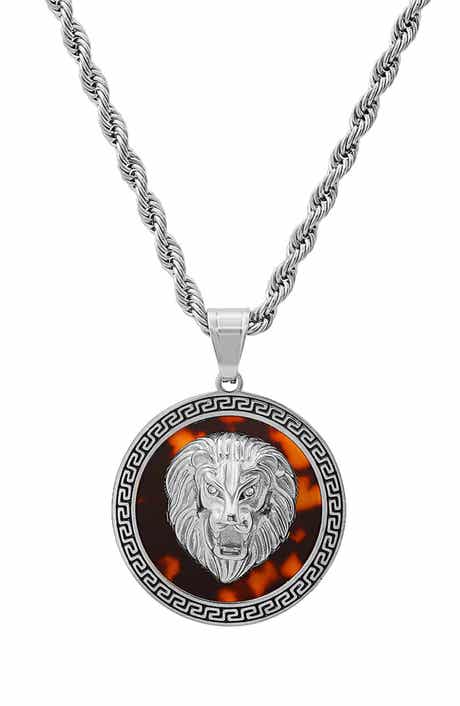Men's Lion Pendant Necklace