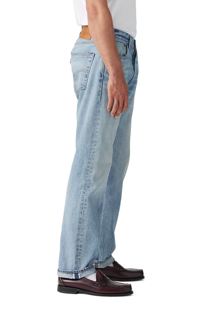 Levi's<sup>®</sup> 501<sup>®</sup> Original Straight Leg Selvedge Jeans, Alternate, color, Beautiful Disaster