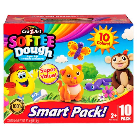 Softee Dough Smart Pack In Assorted Colors, 10 Cans