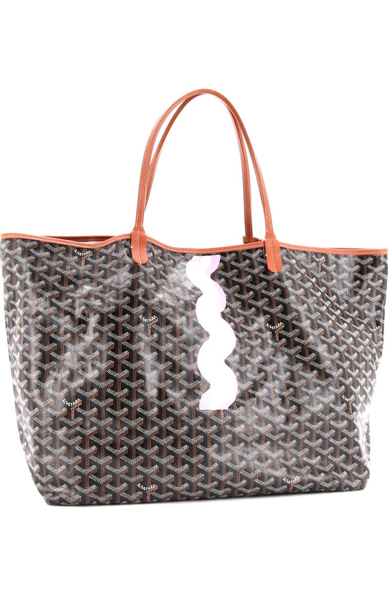 Pre-Owned Goyard Saint Louis Tote Printed Coated Canvas GM, Alternate, color, Brown