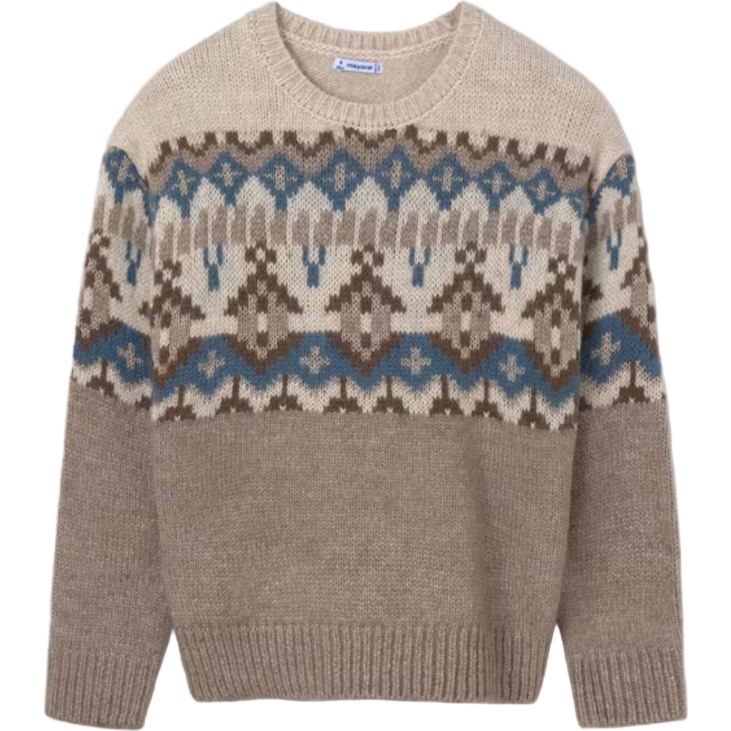 Mayoral Long-sleeve Sweater In Neutral