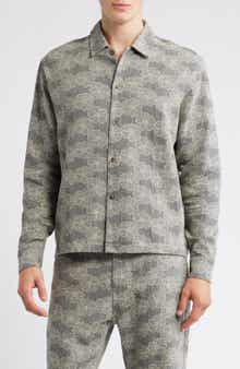 RIZORT Trevor Floral Cotton Blend Button-Up Shirt