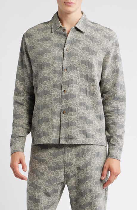RIZORT Trevor Floral Cotton Blend Button-Up Shirt