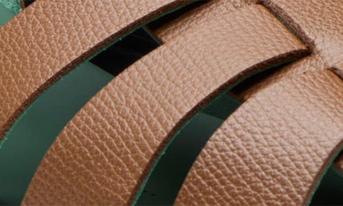 Vinny's Fisherman Sandals Cognac Grain Leather