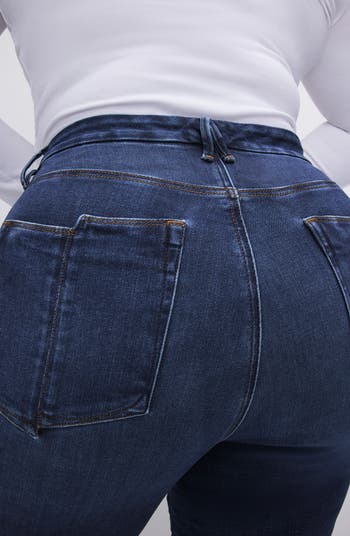 Good Classic Split Back Pocket Straight Leg Jeans