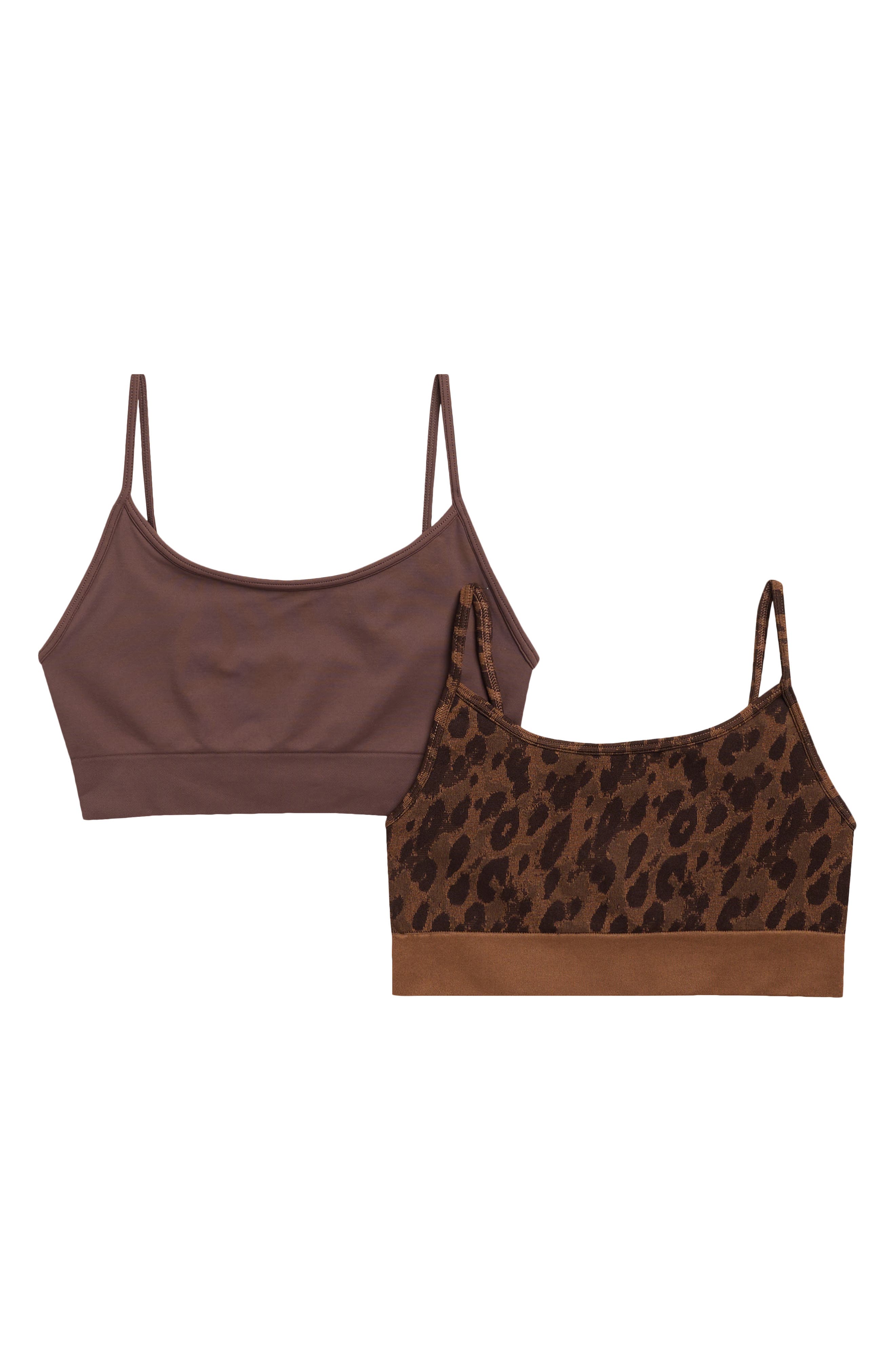 2-Pack Kenzie Seamless Jacquard Bralettes