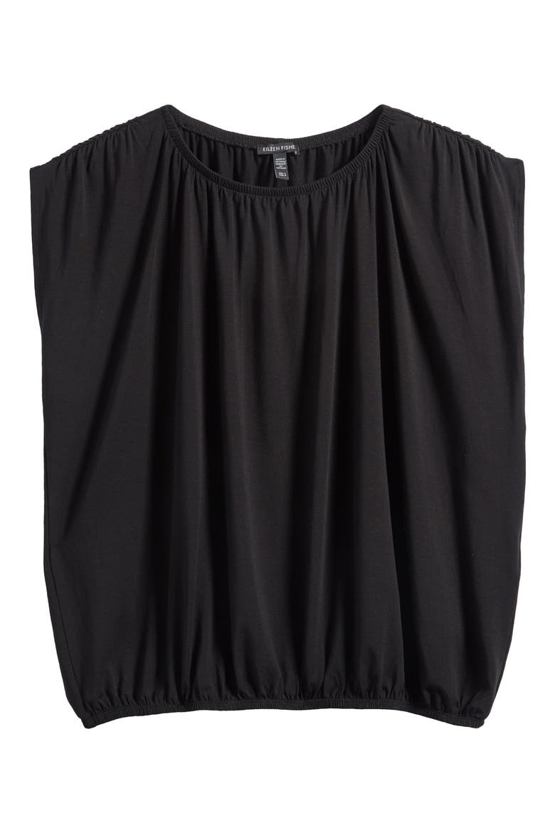 Boat Neck Top, Alternate, color, BLACK