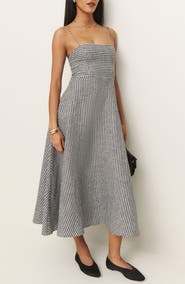 Reformation Monette Linen Maxi Dress