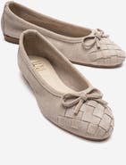 Forever & Always Shoes Nopos Leather Cap Toe Ballet Flat