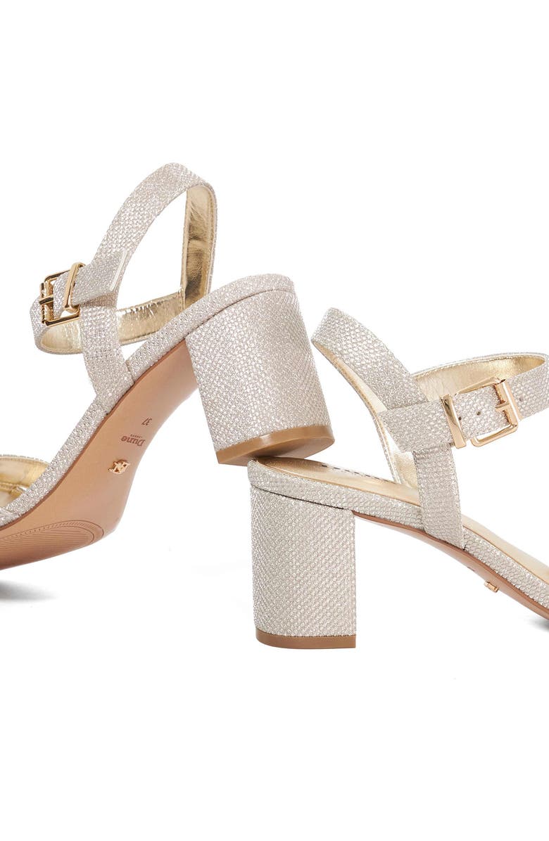 Dune London Merisa Ankle Strap Sandal, Alternate, color, Gold