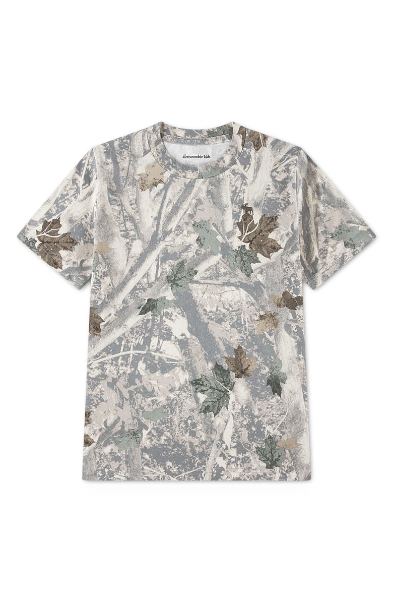 abercrombie kids Kids' Print Essential T-Shirt, Main, color, Camo