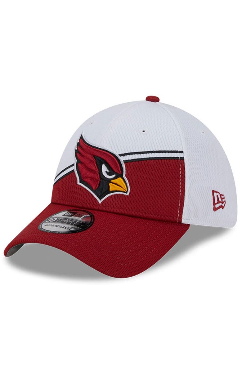New Era Men's New Era White/Cardinal Arizona Cardinals 2023 Sideline 39THIRTY Flex Hat, Alternate, color, White