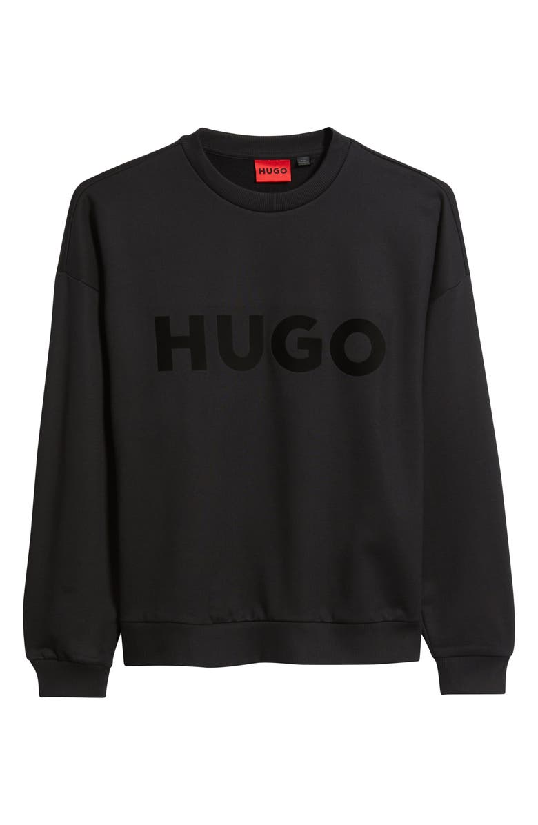 HUGO Dinex Cotton French Terry Crewneck Sweatshirt, Alternate, color, 