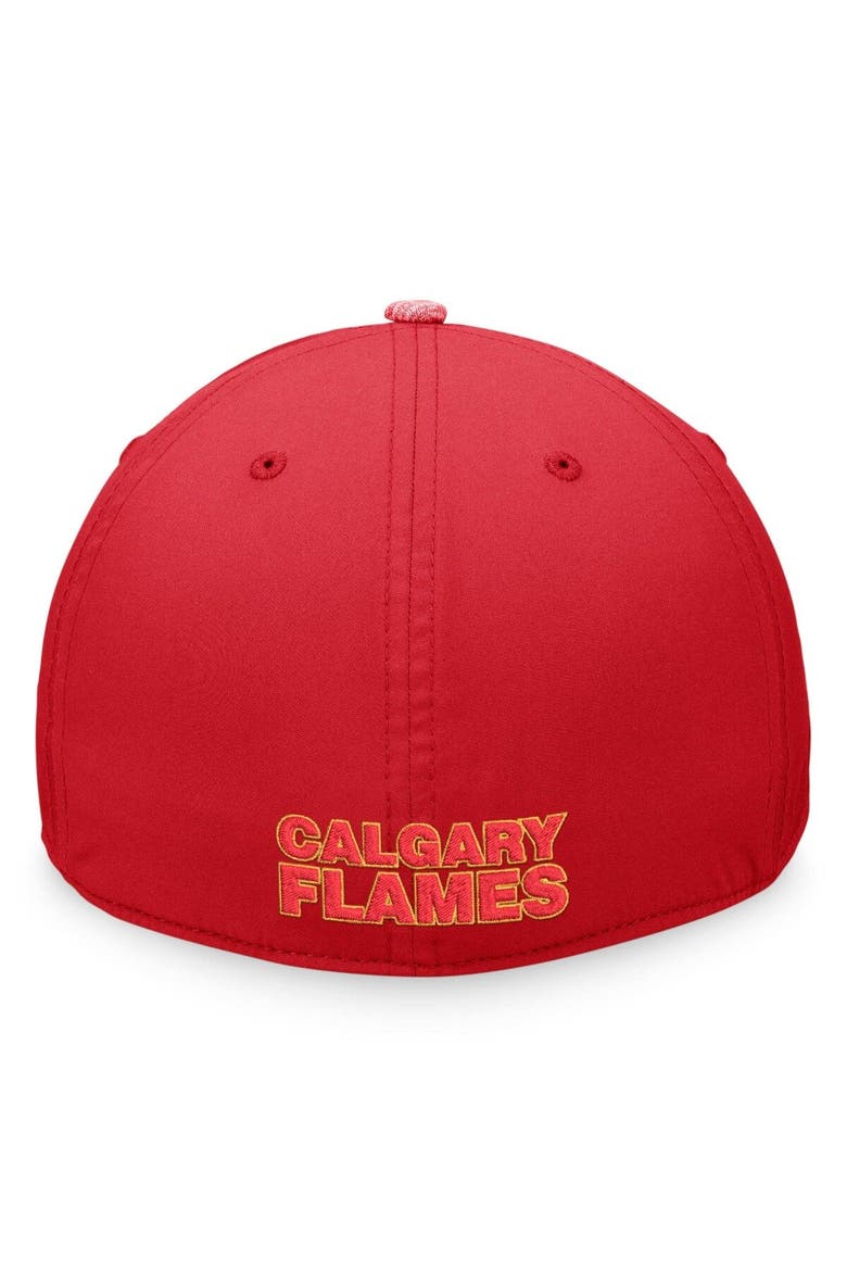 Men's Fanatics Branded Heather Red Calgary Flames Defender Flex Hat, Alternate, color, Red