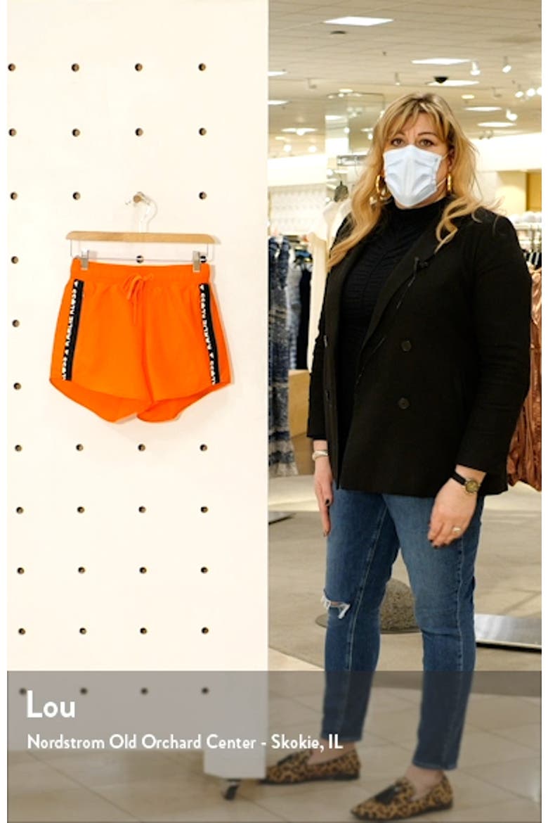 Karlie Kloss Logo Tape Shorts video