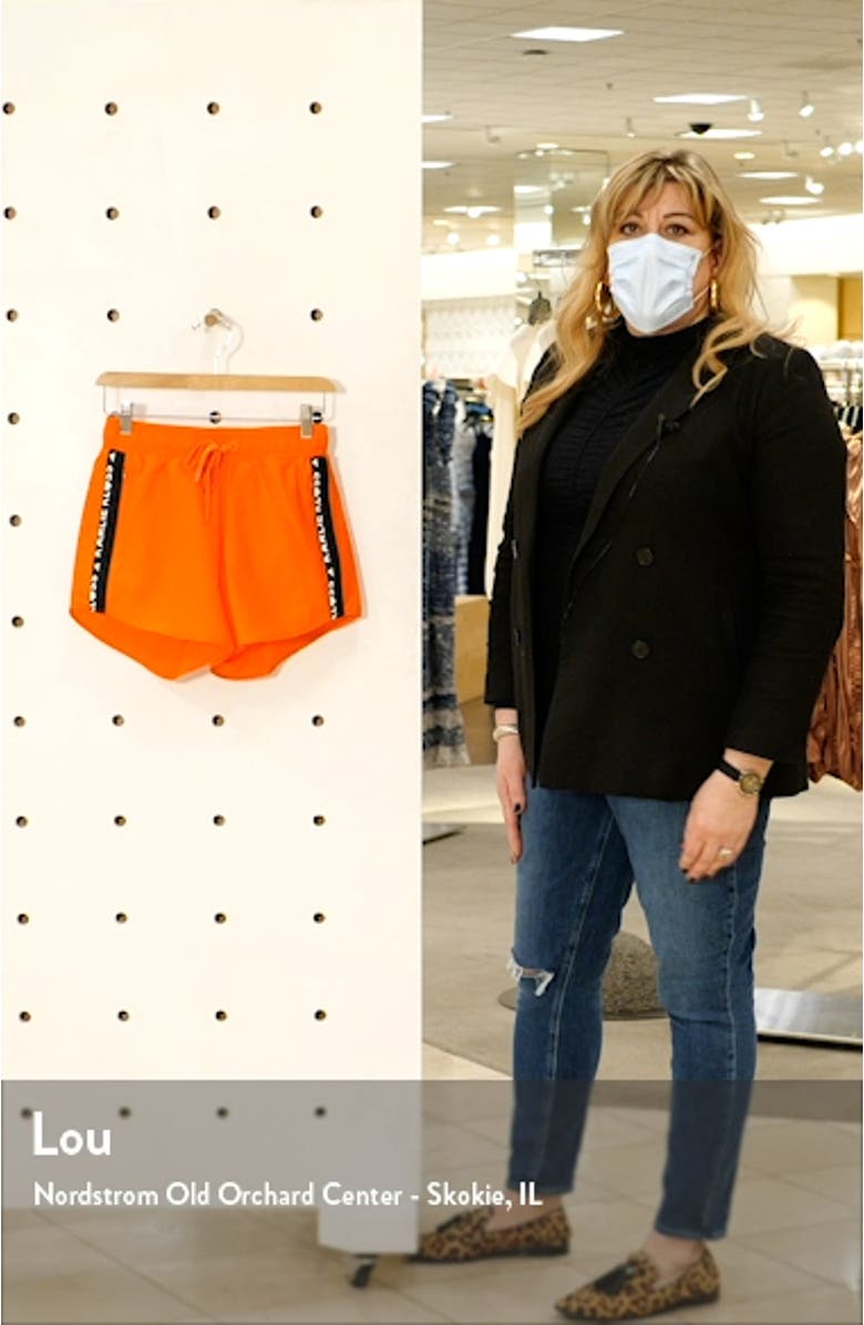 Karlie Kloss Logo Tape Shorts, sales video thumbnail