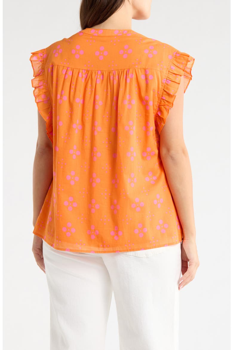 Donna Dot Top, Alternate, color, ORANGE-PINK