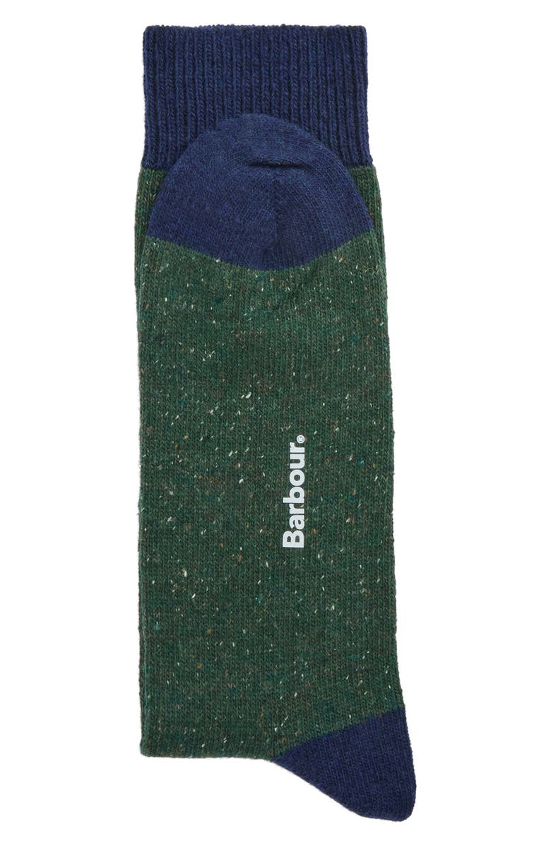 Barbour Assorted 2-Pack Neppy & Fair Isle Wool Blend Socks, Alternate, color, Multi Green