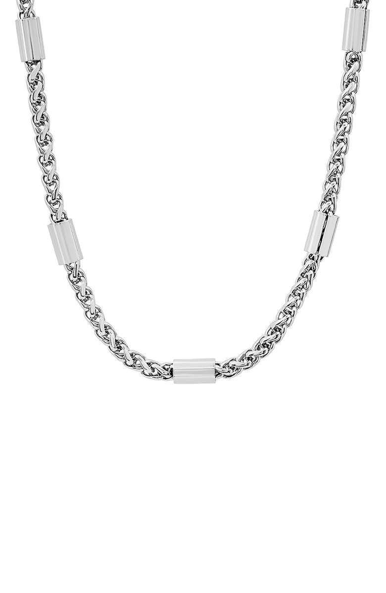HMY JEWELRY Station Chain Necklace, Alternate, color, 