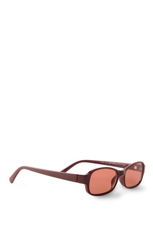 Cotton On Jamie Slim Wrap Around Sunglasses In Brown