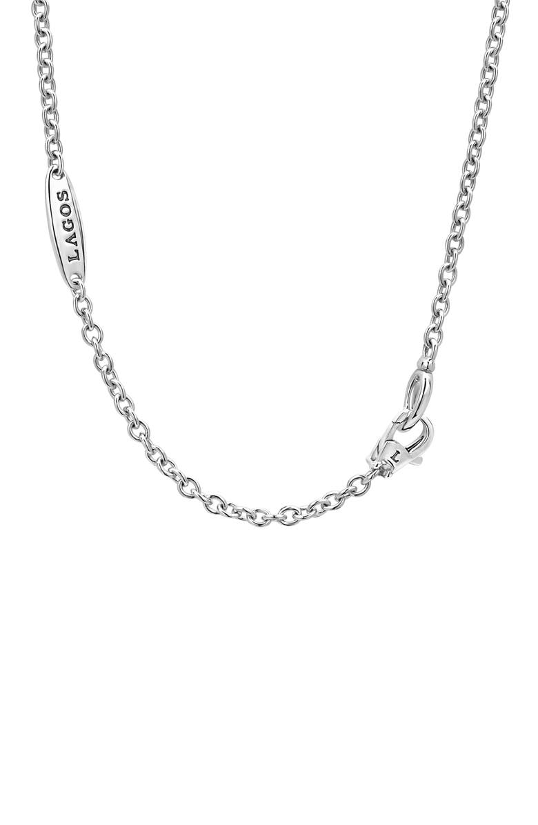 LAGOS Maya Blue Ceramic Station Necklace, Alternate, color,