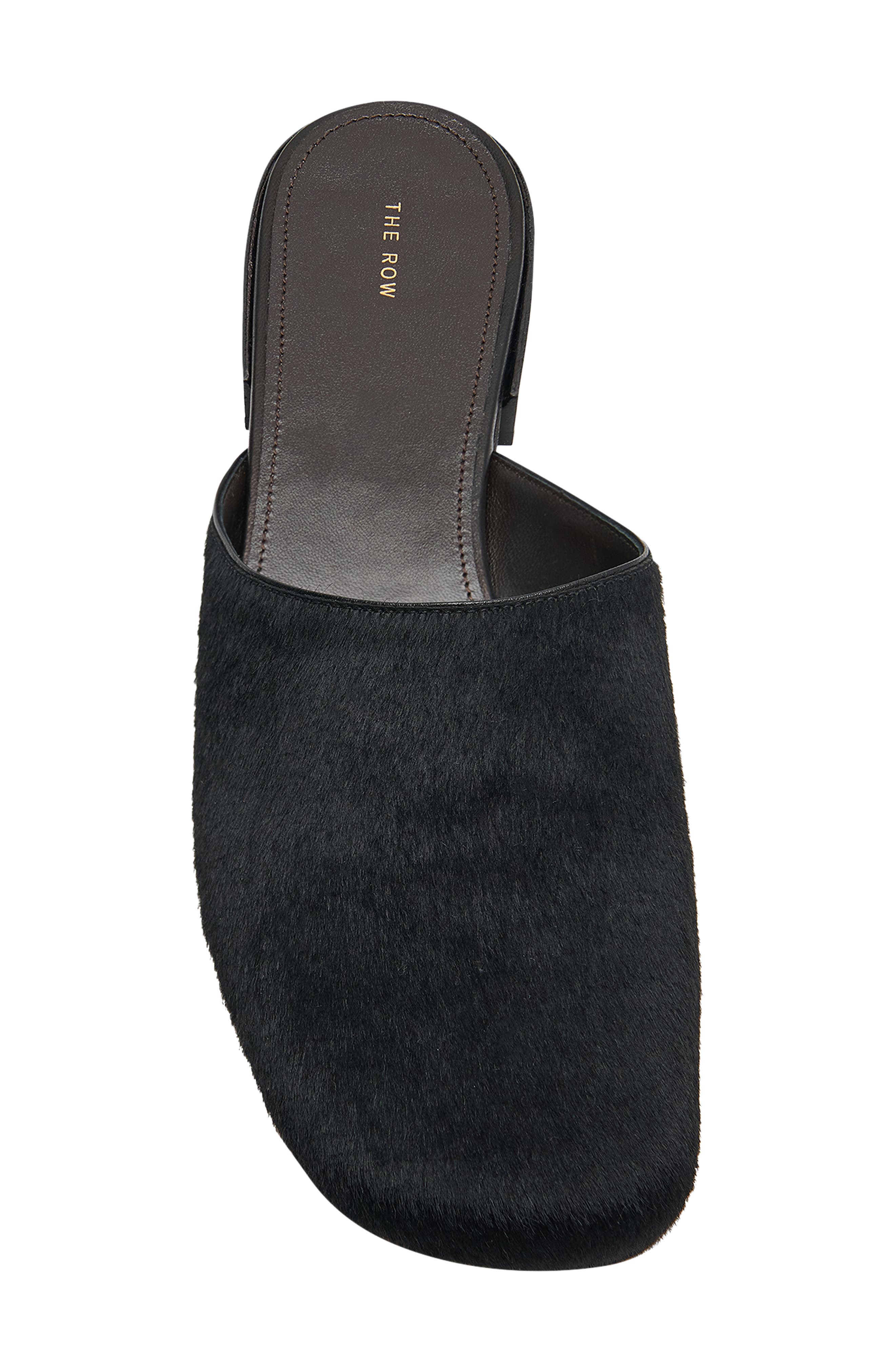 The Row Penelope Genuine Calf Hair Mule, Alternate, color, Black