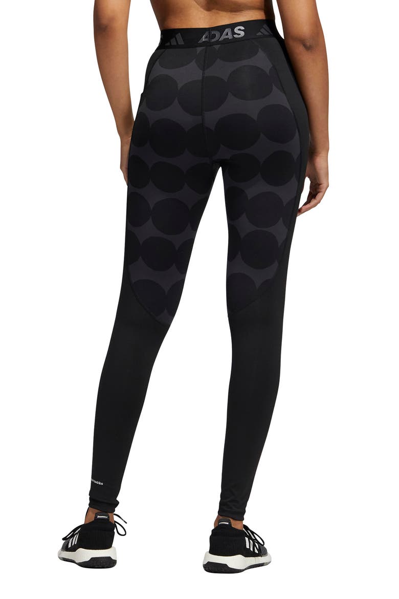 x Marimekko Techfit Compression Training Tights, Alternate, color, BLACK