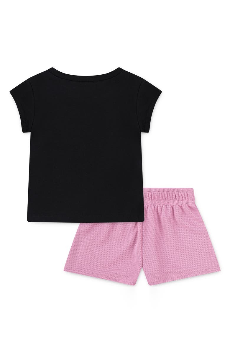 Nike Pop Logo T-Shirt & Mesh Shorts Set, Alternate, color, Magic Flamingo