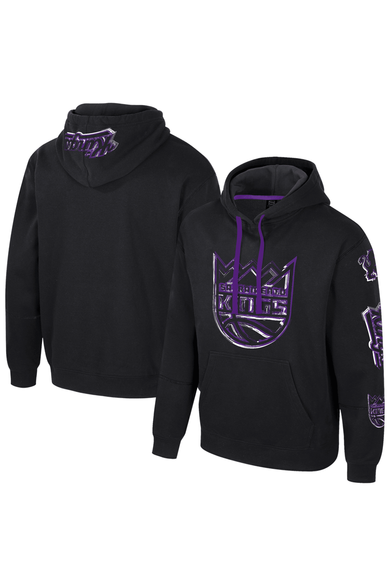 Unisex Stadium Essentials Black Sacramento Kings Elementized Pullover Hoodie, Main, color, Black