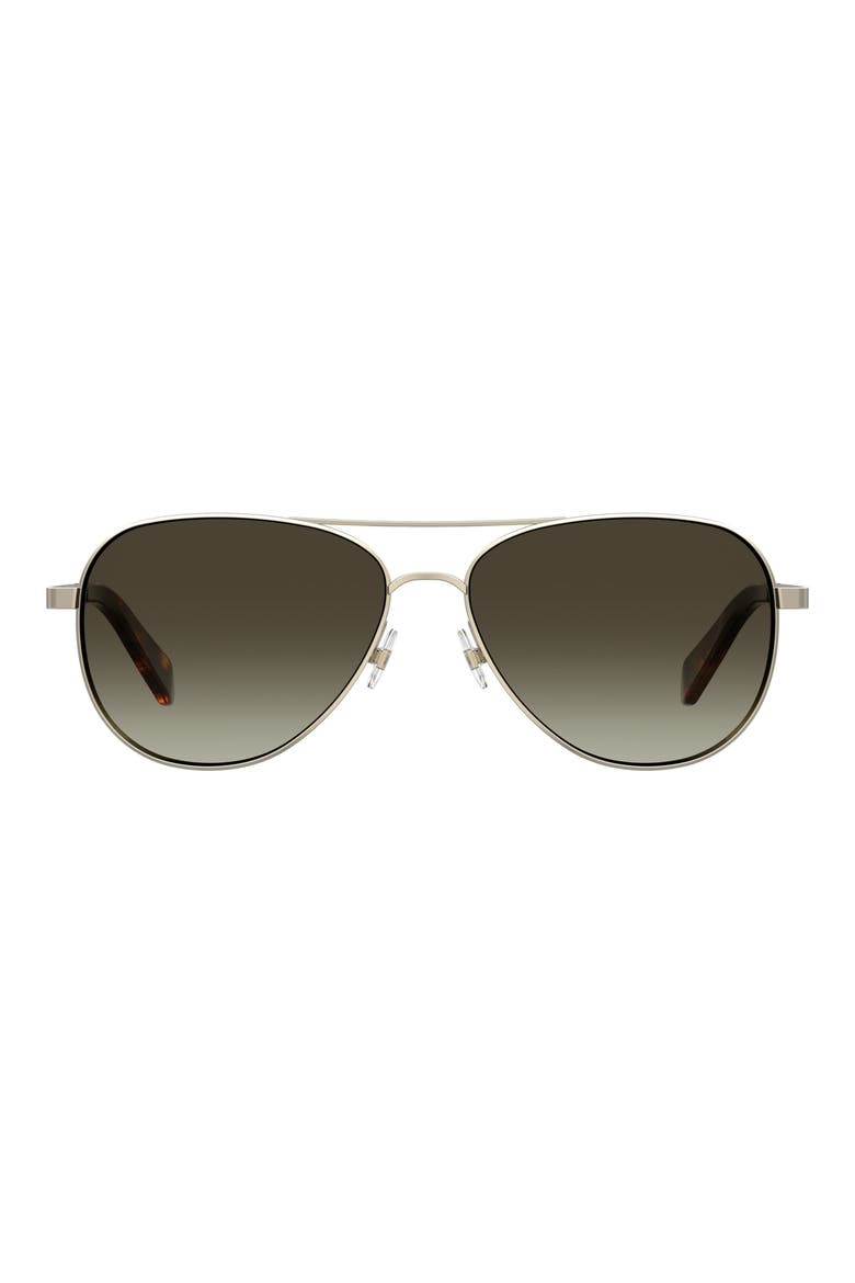 varese 52mm gradient pilot sunglasses, Main, color, GOLD