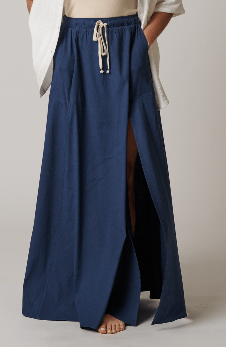 LEISURE LAB Sunset Flow Skirt, Main, color, Indigo