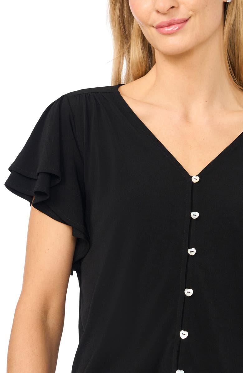 CeCe Flutter Sleeve Top, Alternate, color, 