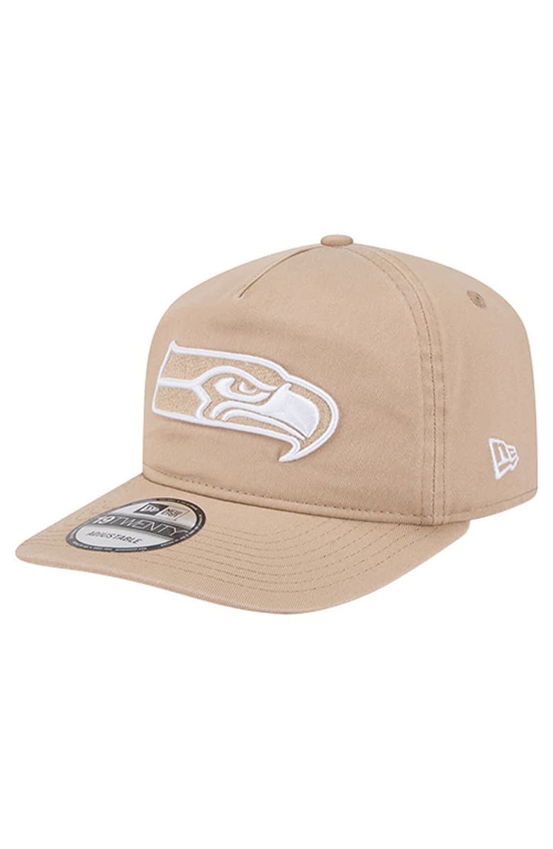 New Era Men's New Era Tan Seattle Seahawks 19TWENTY Adjustable Hat, Main, color, Tan