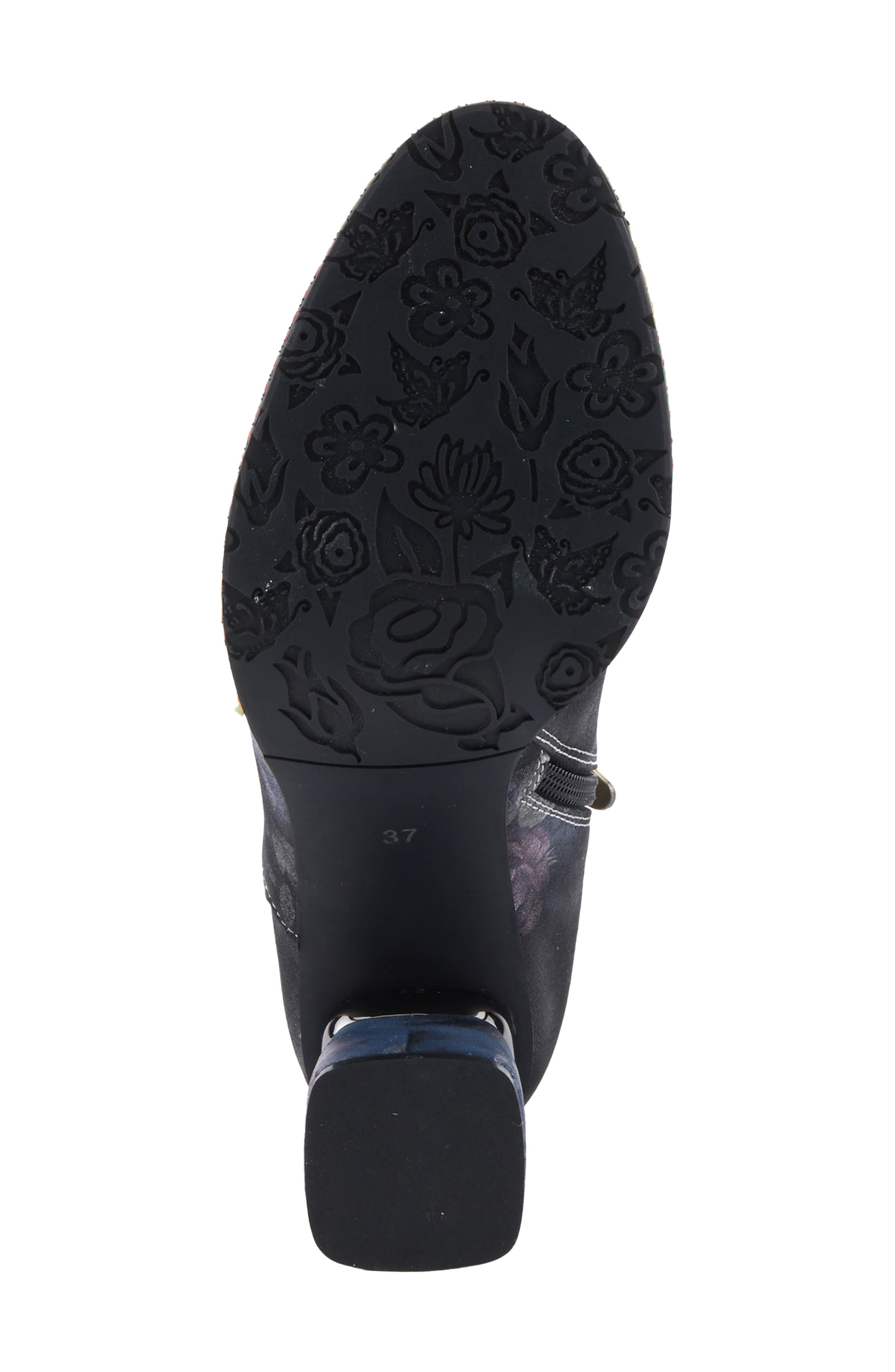 L
Artiste by Spring Step Carre Cap Toe Bootie, Alternate, color, Black Multi