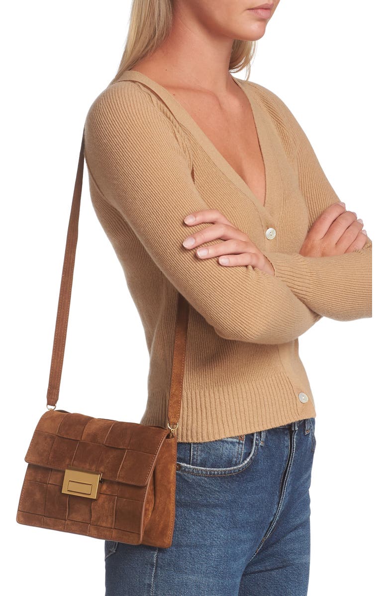 Loeffler Randall Delphine Clutch, Alternate, color, Cacao