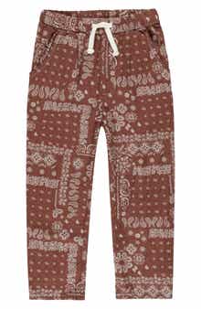 Rylee + Cru Ethan Print Linen Blend Pants