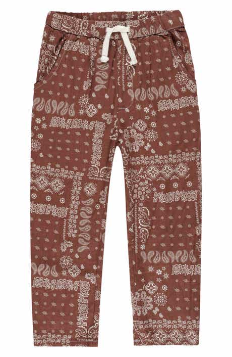 Rylee + Cru Ethan Print Linen Blend Pants