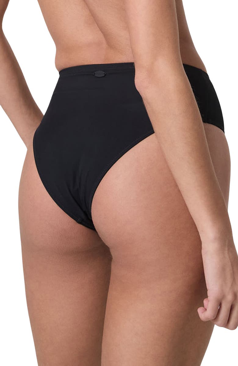 Vuori High Waist Bikini Bottoms, Alternate, color, Black