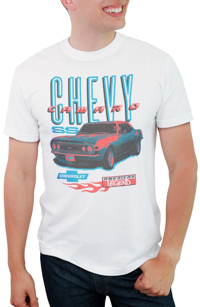 General Motors Men's General Motors Chevy Camaro Graphic T-Shirt, Main, color, White