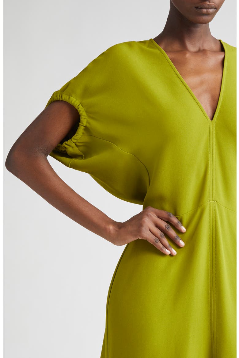 Blouson Midi Dress, Alternate, color, PARAKEET