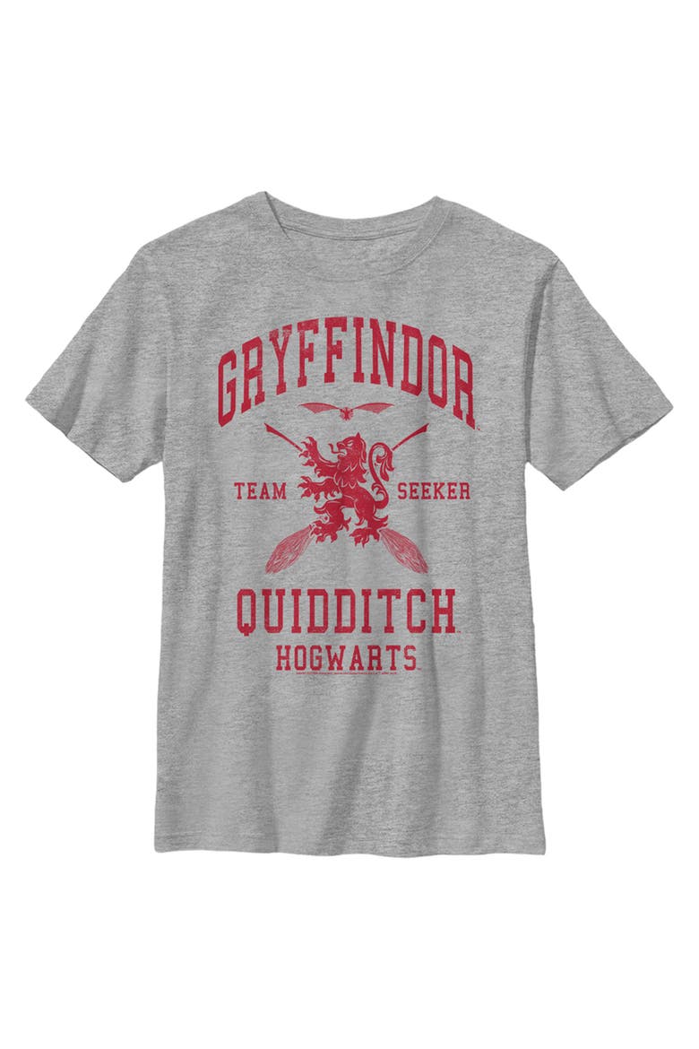 Boy's Harry Potter Gryffindor Quidditch Team Seeker Graphic Tee, Main, color, Athletic Heather