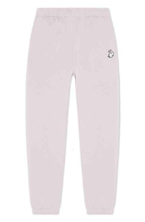 Heartly Ghost Midweight Relaxed Fleece Track Pants