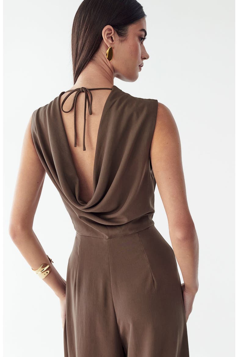 Annie Jumpsuit, Alternate, color, Chocolate