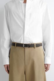 COS Rounded-Buckle Leather Belt